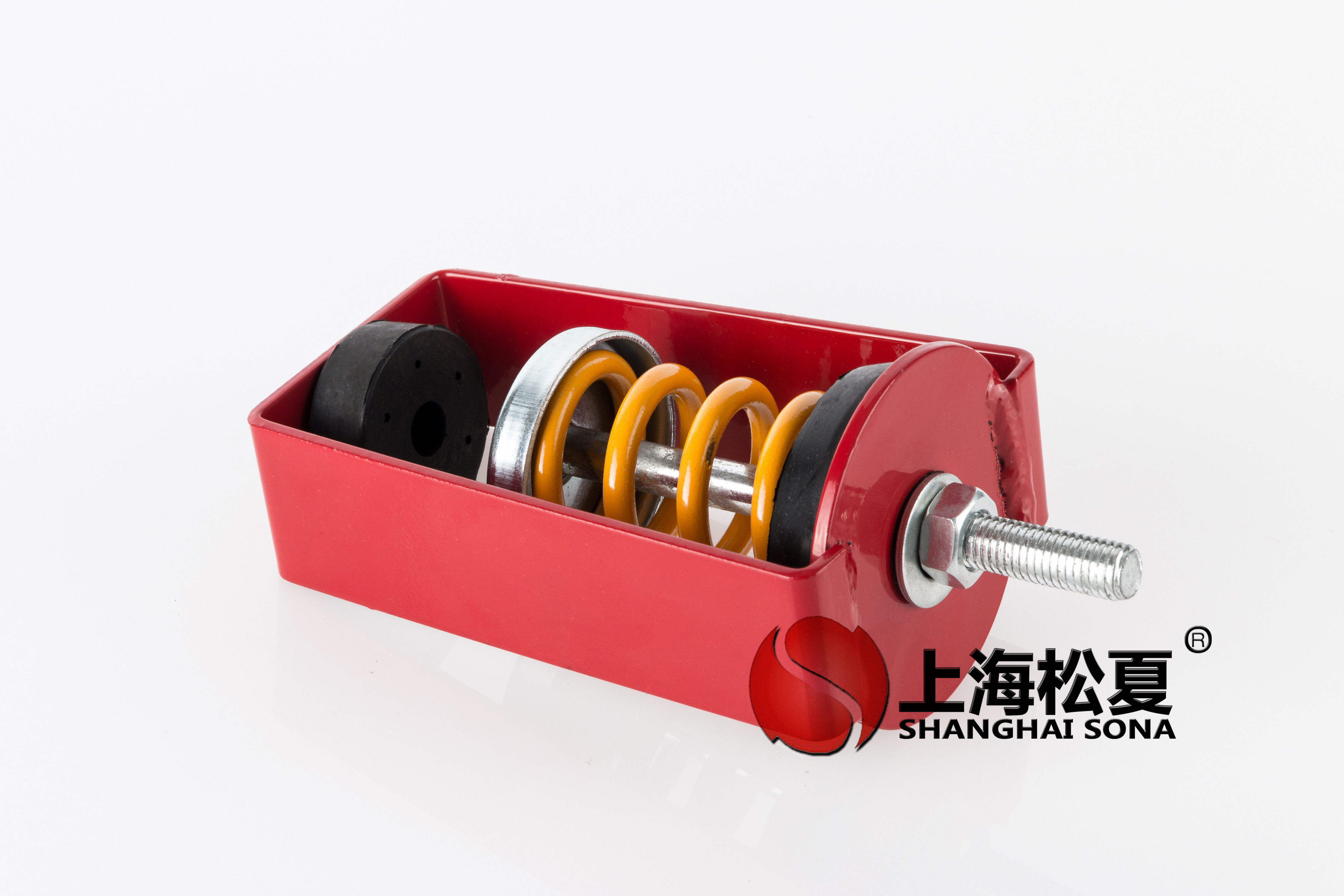 空壓機噪音治理安裝<a href='http://www.24hon.com.cn' target='_blank'><u>減震器</u></a>是方法之一